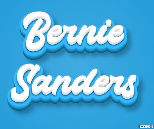 Bernie Sanders Effetto testo