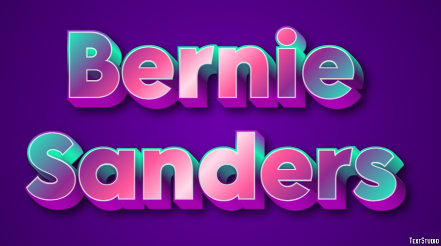 Bernie Sanders Effetto testo