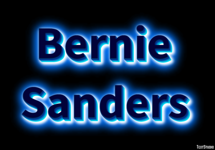 Bernie Sanders Effetto testo