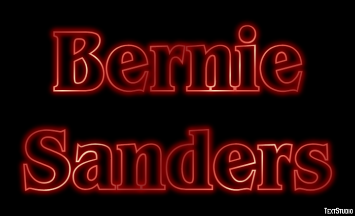 Bernie Sanders Effetto testo