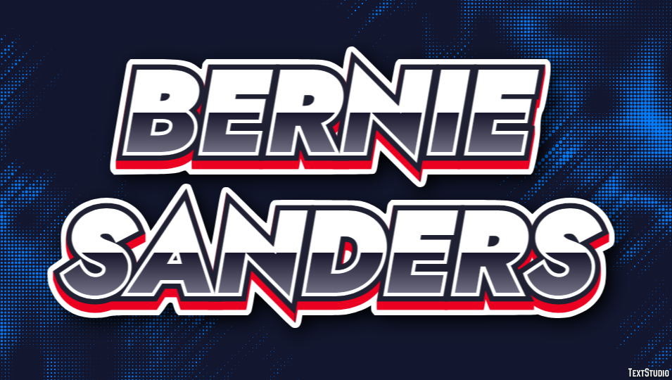 Bernie Sanders Text Effect
