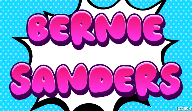 Bernie Sanders Text Effect