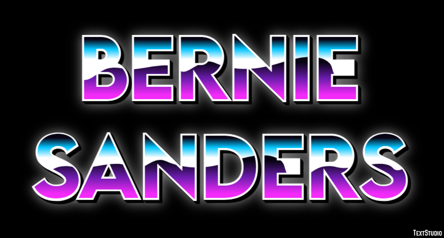 Bernie Sanders Text Effect