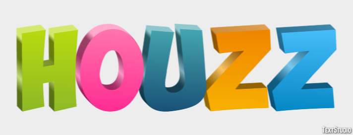 Houzz Efecto de texto