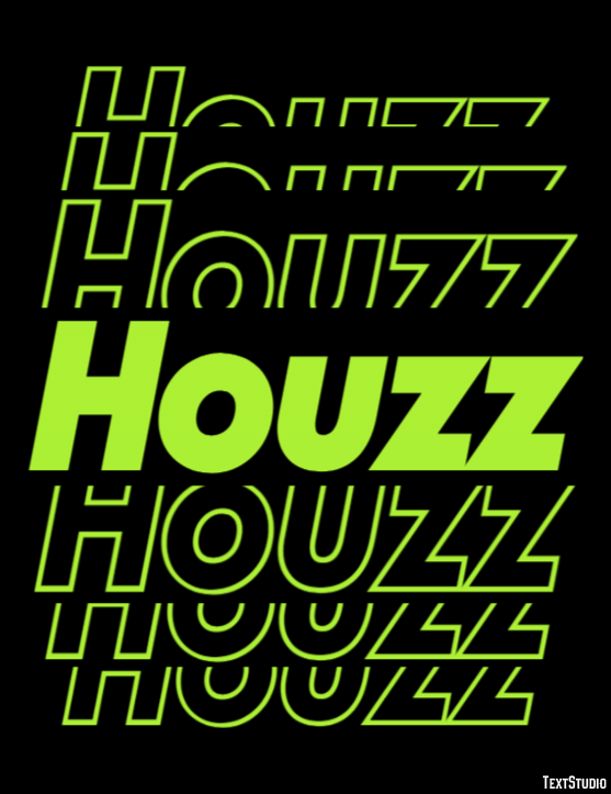 Houzz Efecto de texto