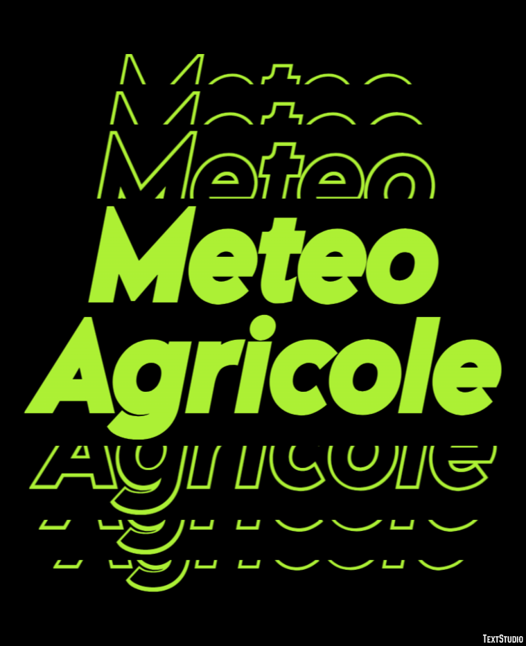 Meteo Agricole Efeito de texto