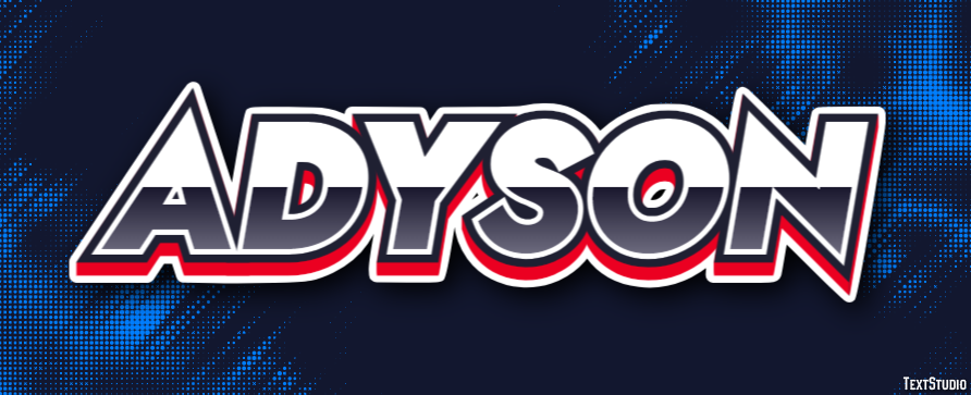 Adyson Text effect