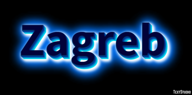 Zagreb Texteffekt