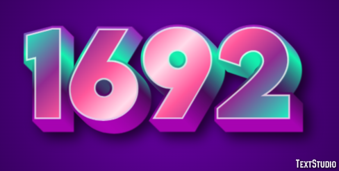 1692 Text Effect