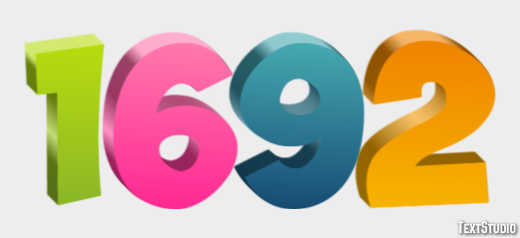 1692 Text Effect