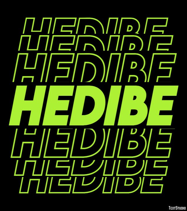 Hedibe Efeito de texto