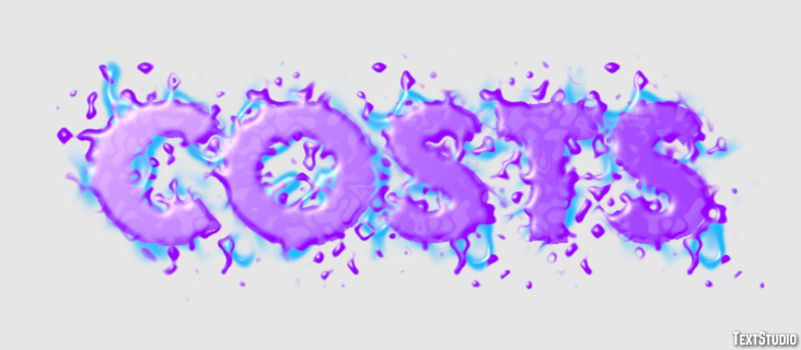 Costs Text effect