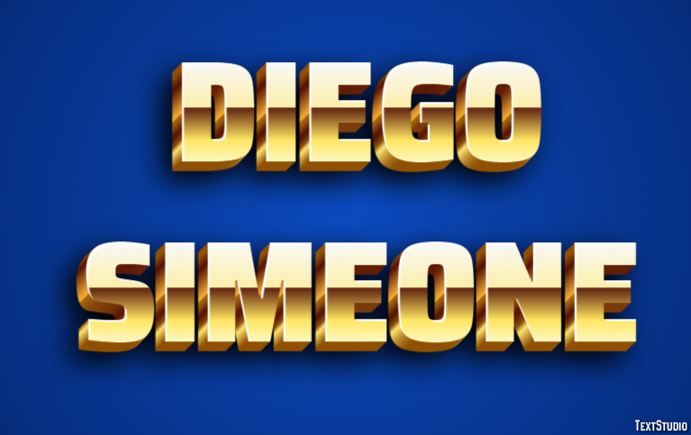 Diego Simeone Text Effect