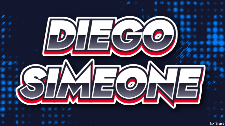 Diego Simeone Text effect