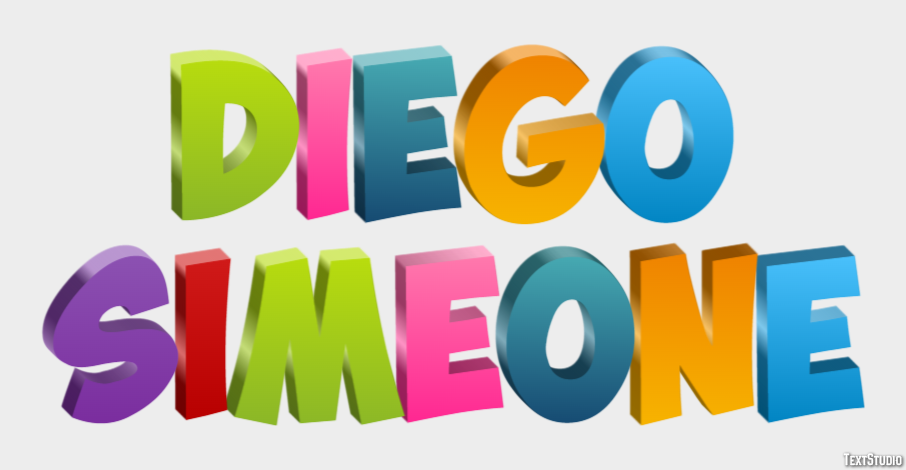 Diego Simeone Text effect