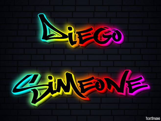 Diego Simeone Text effect