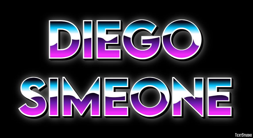 Diego Simeone Text effect