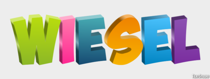 Wiesel Texteffekt