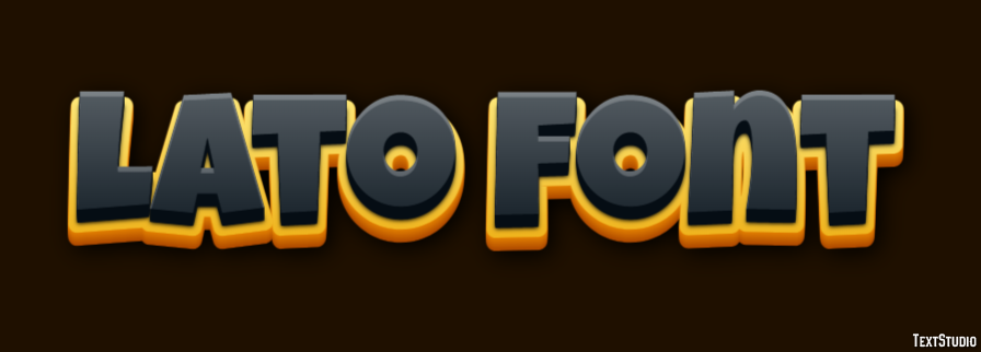 Lato Font Efeito de texto