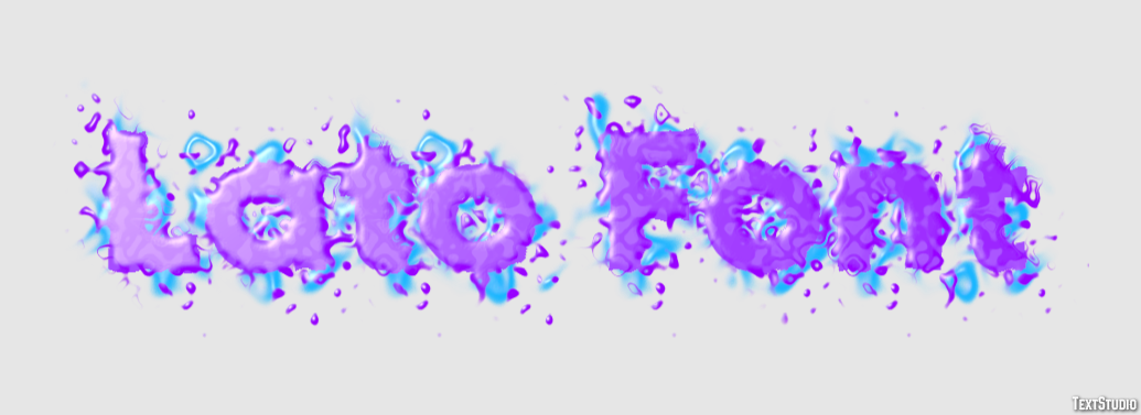 Lato Font Text Effect