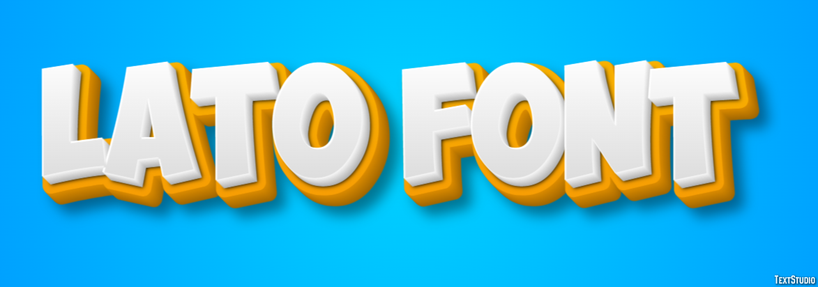 Lato Font Efeito de texto