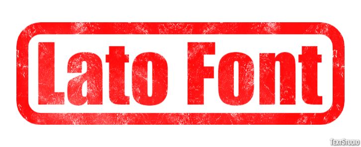 Lato Font Text Effect