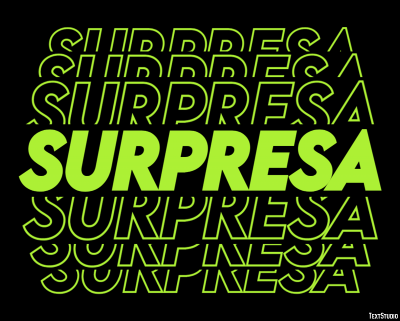 Surpresa Texteffekt