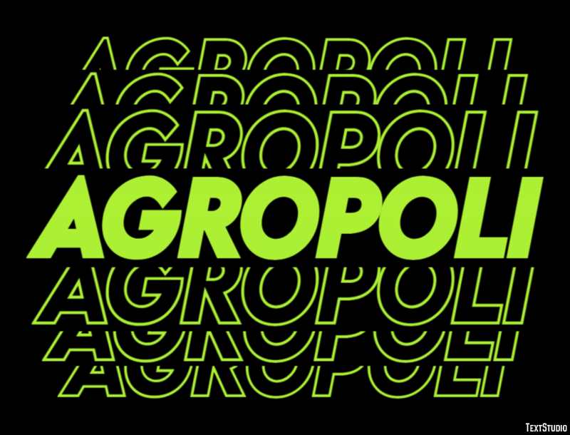 Agropoli Efecto de Texto