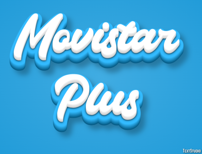 Movistar Plus Tekst effect