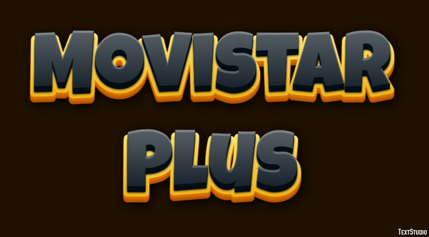 Movistar Plus Tekst effect