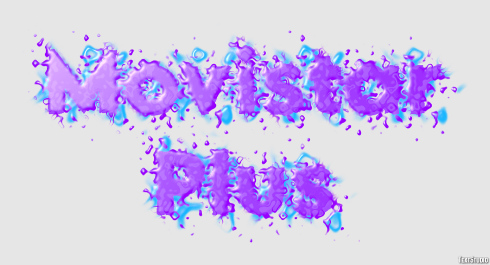 Movistar Plus Tekst effect