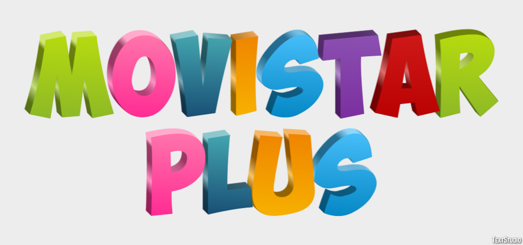 Movistar Plus Tekst effect