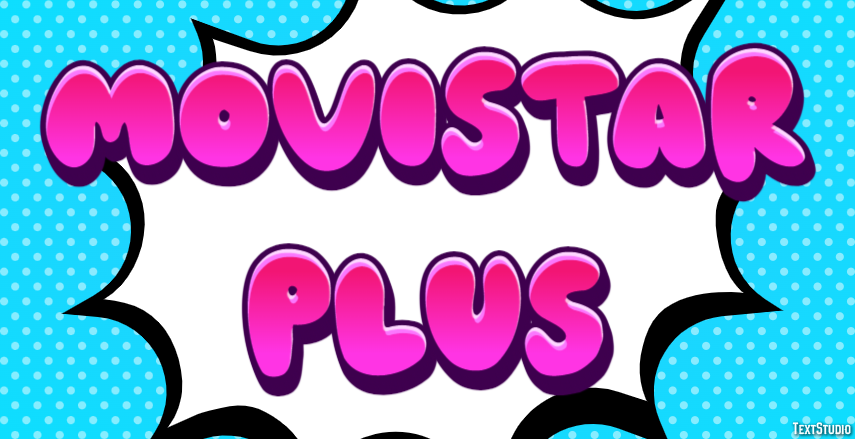 Movistar Plus Tekst effect