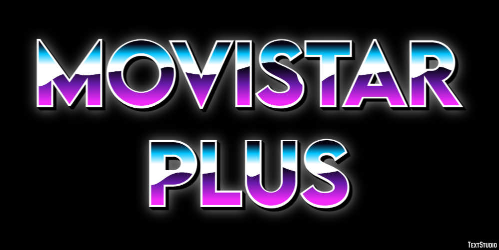 Movistar Plus Tekst Effect