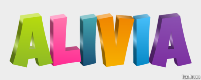 Alivia Text Effect