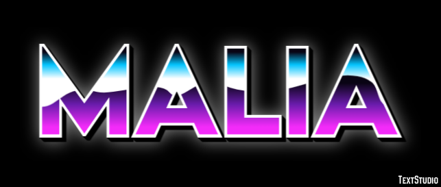 Malia Эффект текста