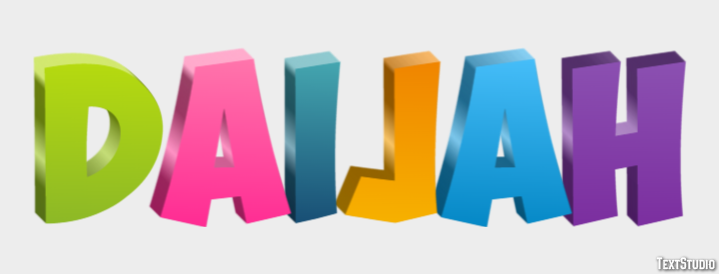 Daijah Text Effect