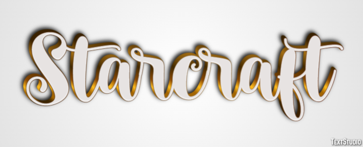 Starcraft Text Effect