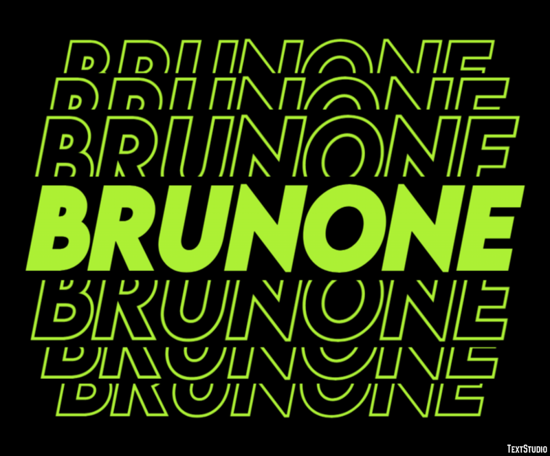 Brunone Effetto testo