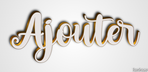 Ajouter Text effect