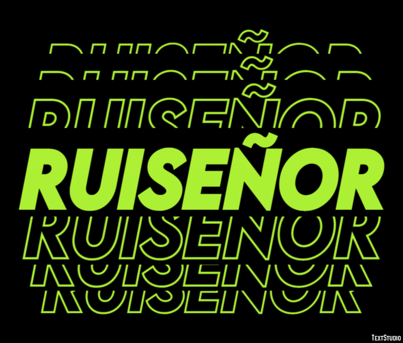 Ruiseñor Efecto de Texto