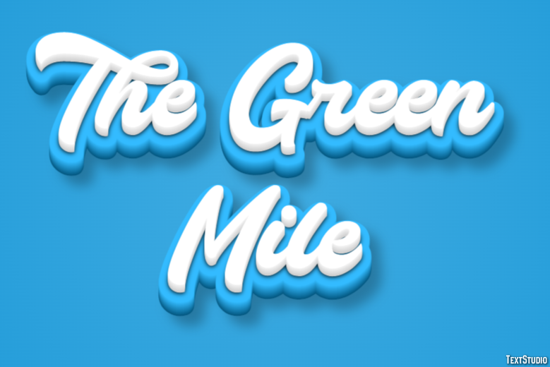The Green Mile Text Effect
