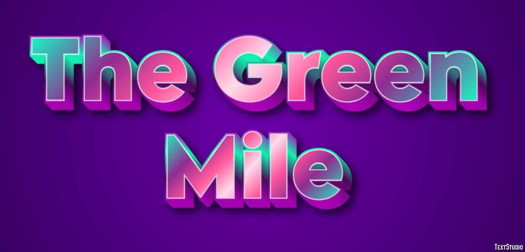 The Green Mile Text Effect