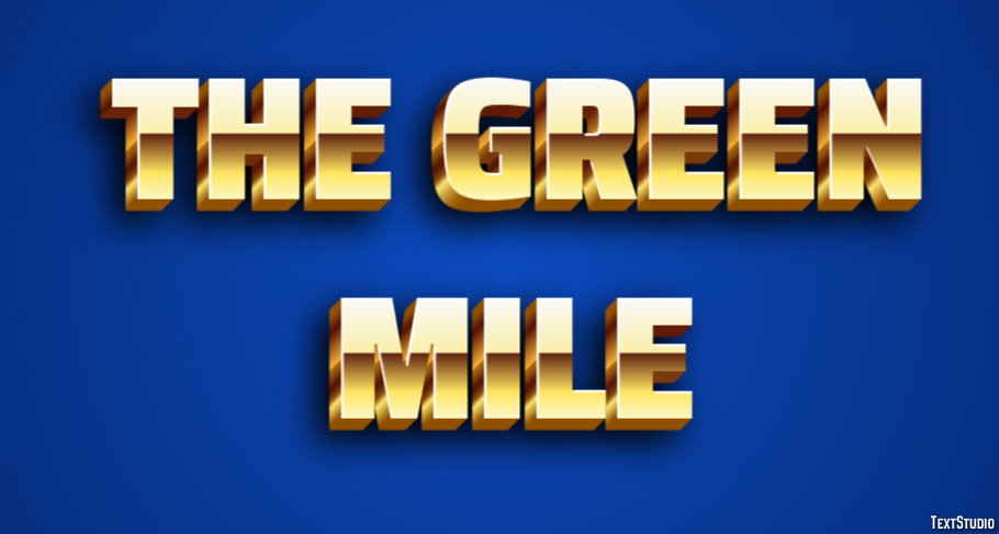 The Green Mile Text Effect
