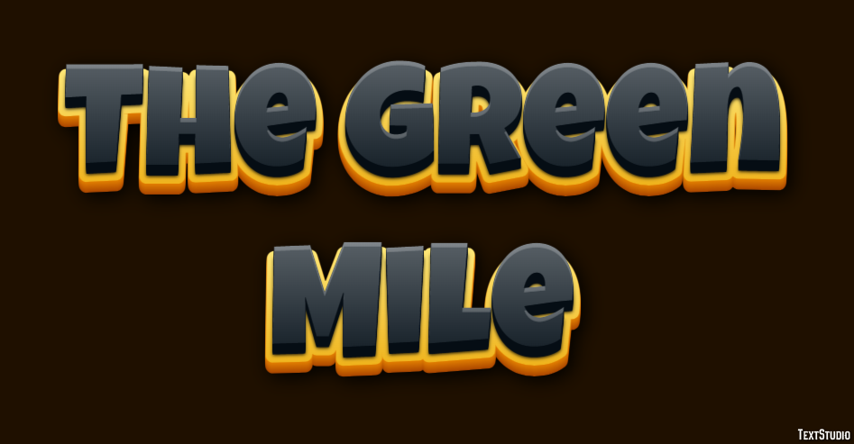 The Green Mile Text Effect