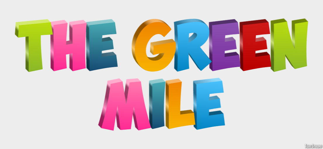 The Green Mile Text Effect