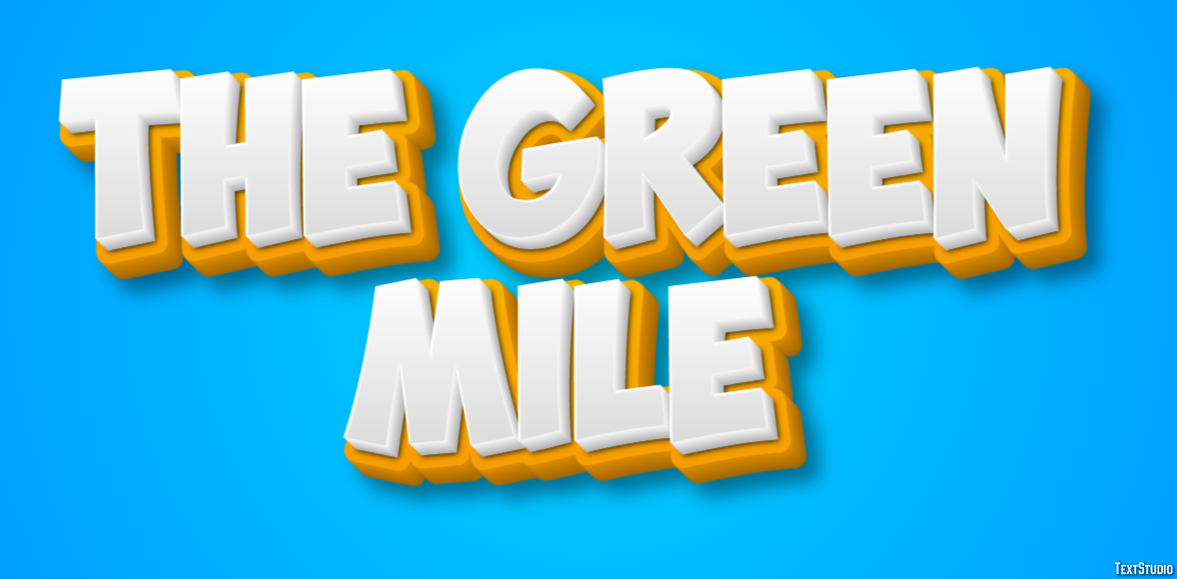 The Green Mile Text Effect