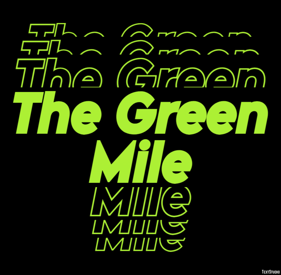 The Green Mile Text Effect