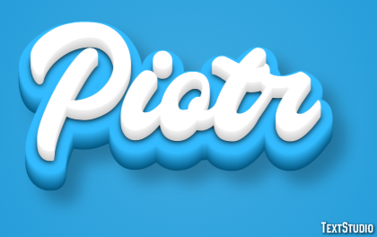 Piotr Efecto de Texto