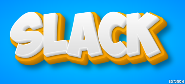 Slack Effetto testo